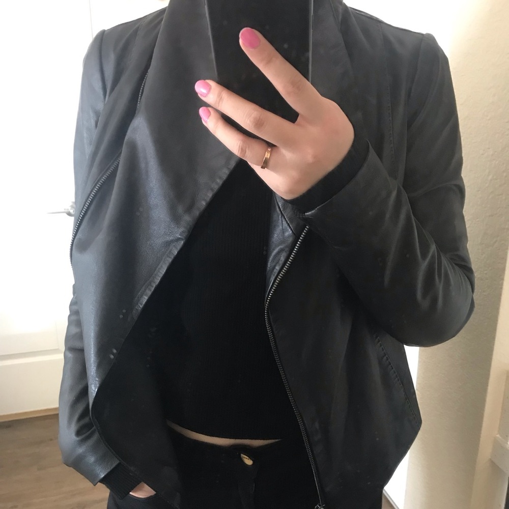 Stylish leather jacket
